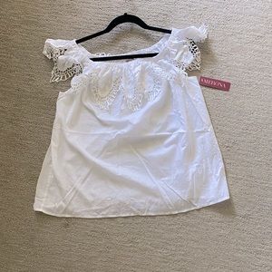 White off-the-shoulder top